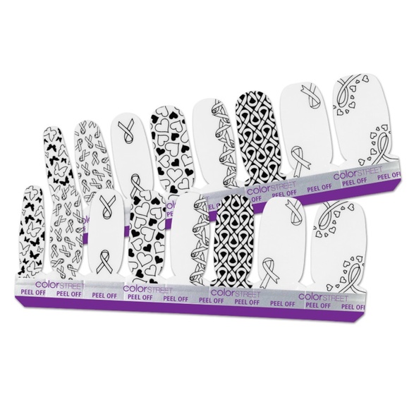 Color Street For the Cause Real Nail Polish Press on Polish Transparent NEW - Picture 3 of 3